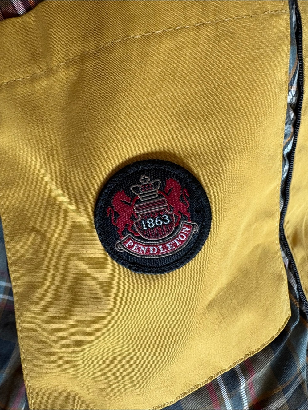 Pendleton Womens Yellow Field Rain Jacket - Picture 4 of 9
